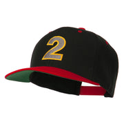 Arial Number 2 Embroidered Classic Two Tone Cap