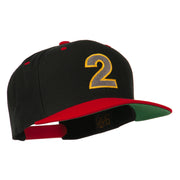 Arial Number 2 Embroidered Classic Two Tone Cap