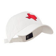 Texas State Outline Embroidered Cap