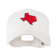 Texas State Outline Embroidered Cap