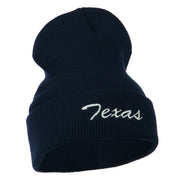 Texas Embroidered Long Cuff Beanie