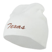 Texas Embroidered Short Beanie