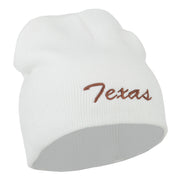 Texas Embroidered Short Beanie