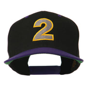 Arial Number 2 Embroidered Classic Two Tone Cap