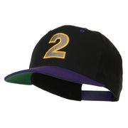 Arial Number 2 Embroidered Classic Two Tone Cap