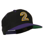 Arial Number 2 Embroidered Classic Two Tone Cap