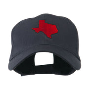 Texas State Outline Embroidered Cap