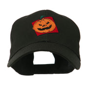 Halloween Jack O Lantern Teeth Embroidered Cap