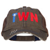 Taiwan TWN Flag Embroidered Low Profile Cotton Mesh Cap