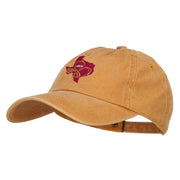 Texas Football State Map Embroidered Unstructured Cap