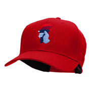 Fiery Torch of Freedom Embroidered Cotton Twill Cap