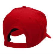 Fiery Torch of Freedom Embroidered Cotton Twill Cap