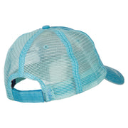 Taiwan TWN Flag Embroidered Low Profile Cotton Mesh Cap