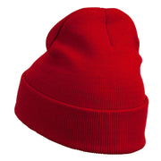 Trinidad Flag Embroidered Long Knitted Beanie