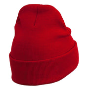 Trinidad Flag Embroidered Long Knitted Beanie