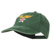 12th Air Force Badge Embroidered Washed Cap