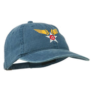 12th Air Force Badge Embroidered Washed Cap