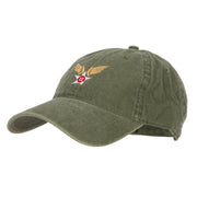 12th Air Force Badge Embroidered Washed Cap