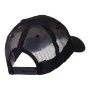 Text Law and Forces Embroidered Patched Mesh Cap