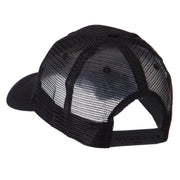 Text Law and Forces Embroidered Patched Mesh Cap