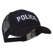 Text Law and Forces Embroidered Patched Mesh Cap