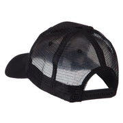 Text Law and Forces Embroidered Patched Mesh Cap