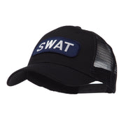 Text Law and Forces Embroidered Patched Mesh Cap