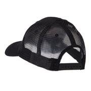 Text Law and Forces Embroidered Patched Mesh Cap