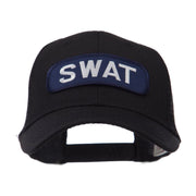 Text Law and Forces Embroidered Patched Mesh Cap