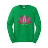 Tranquil Lotus Flower Ultra Cotton Long Sleeve Graphic Shirt