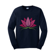 Tranquil Lotus Flower Ultra Cotton Long Sleeve Graphic Shirt