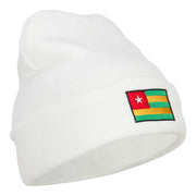 Togo Flag Embroidered Long Beanie