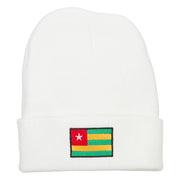 Togo Flag Embroidered Long Beanie