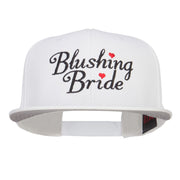 Blushing Bride Embroidered Cotton Snapback