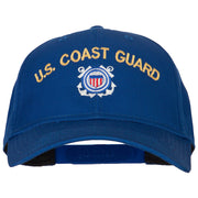 US Coast Guard Logo Embroidered Solid Cotton Pro Style Cap