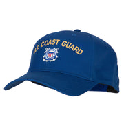 US Coast Guard Logo Embroidered Solid Cotton Pro Style Cap