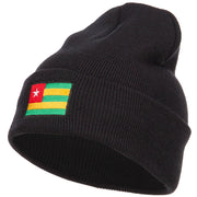 Togo Flag Embroidered Long Beanie