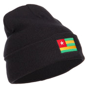 Togo Flag Embroidered Long Beanie