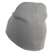 Cybernetic Eye Symbol Embroidered 8 inch Acrylic Short Blank Beanie