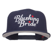 Blushing Bride Embroidered Cotton Snapback