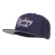 Blushing Bride Embroidered Cotton Snapback