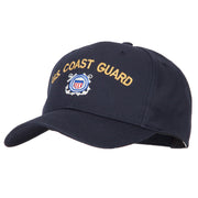 US Coast Guard Logo Embroidered Solid Cotton Pro Style Cap