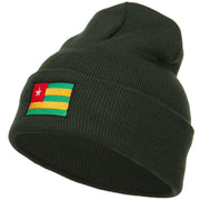 Togo Flag Embroidered Long Beanie