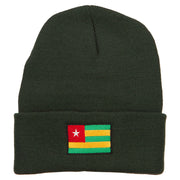 Togo Flag Embroidered Long Beanie