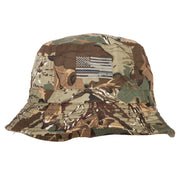 Thin Grey Line USA Flag Embroidered Bucket Hat