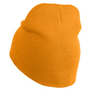 Cybernetic Eye Symbol Embroidered 8 inch Acrylic Short Blank Beanie