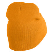 Cybernetic Eye Symbol Embroidered 8 inch Acrylic Short Blank Beanie