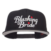 Blushing Bride Embroidered Cotton Snapback