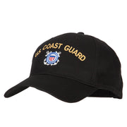 US Coast Guard Logo Embroidered Solid Cotton Pro Style Cap