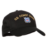 US Coast Guard Logo Embroidered Solid Cotton Pro Style Cap